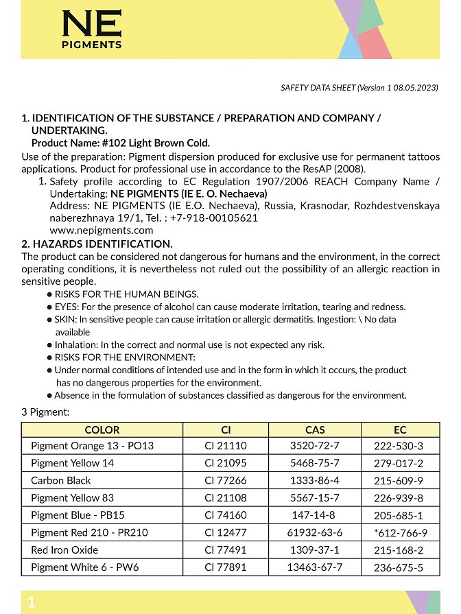MSDS 102